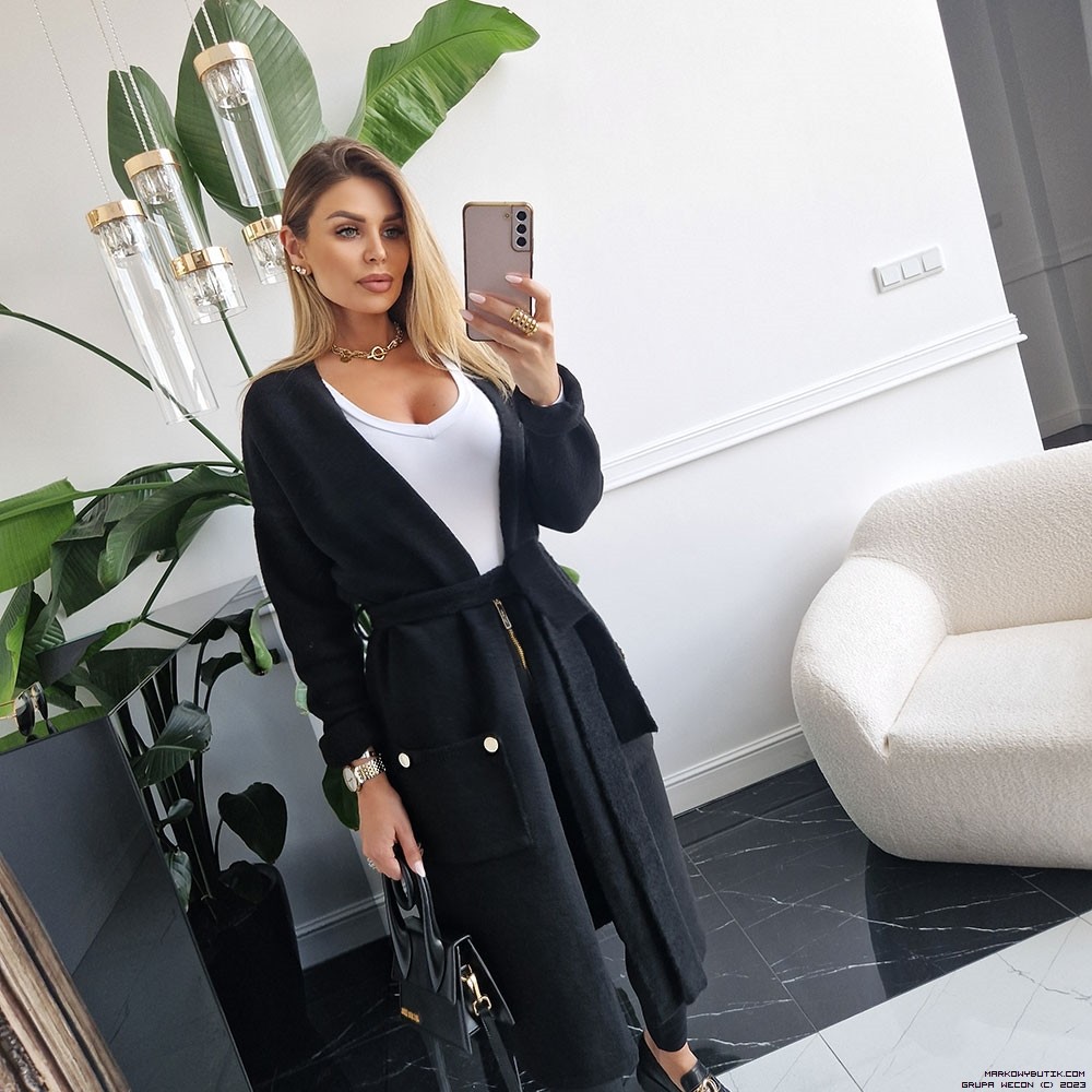 negativ swetry swobodne elegancki kaszmir welna delikatny dlugirekaw midi madeinpoland premiummoda zloto