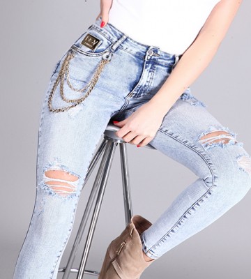  Jeansy Vintage Slim Fit+ Złote Łańcuchy!... jeans zdobienia lancuchy nity madeinpoland premiummoda zloto