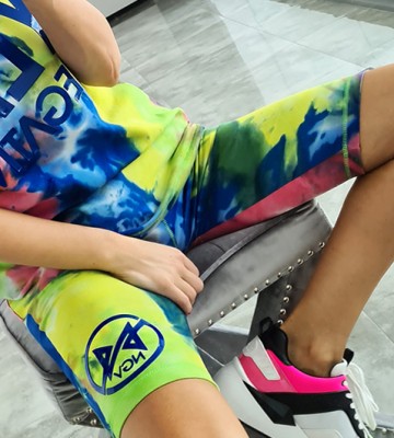  Getry Kolarki Kolor Power Winylowe Logo sportowy swobodne bawelna elastyczne blyszczace madeinpoland premiummoda
