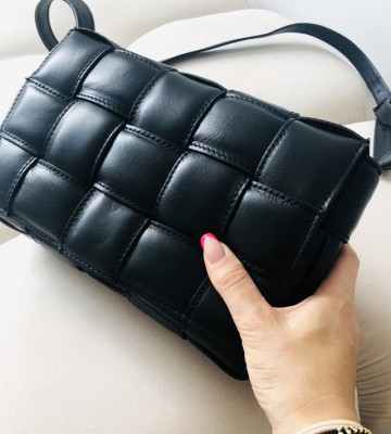  Torebka 100% skóra Premium Czerń BV skora madeinitaly premiummoda