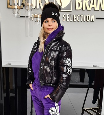 Pikowana Lakierowana Bomberka Logo ... blyszczace stojka pikowane zdobienia madeinpoland premiummoda