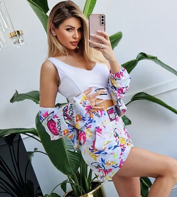  Top Modelujący, Perfekcyjny Dekolt Lycra... sportowy dopasowane napisy madeinpoland premiummoda glebokidekolt