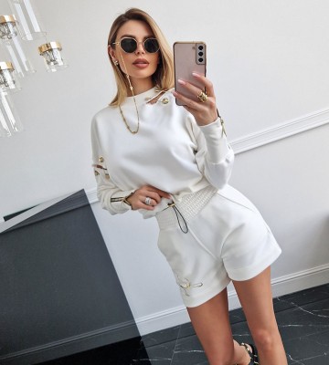  Bluza Z Regulacją Długośći Suwaki... swobodne bawelna kaptur zdobienia napisy madeinpoland premiummoda