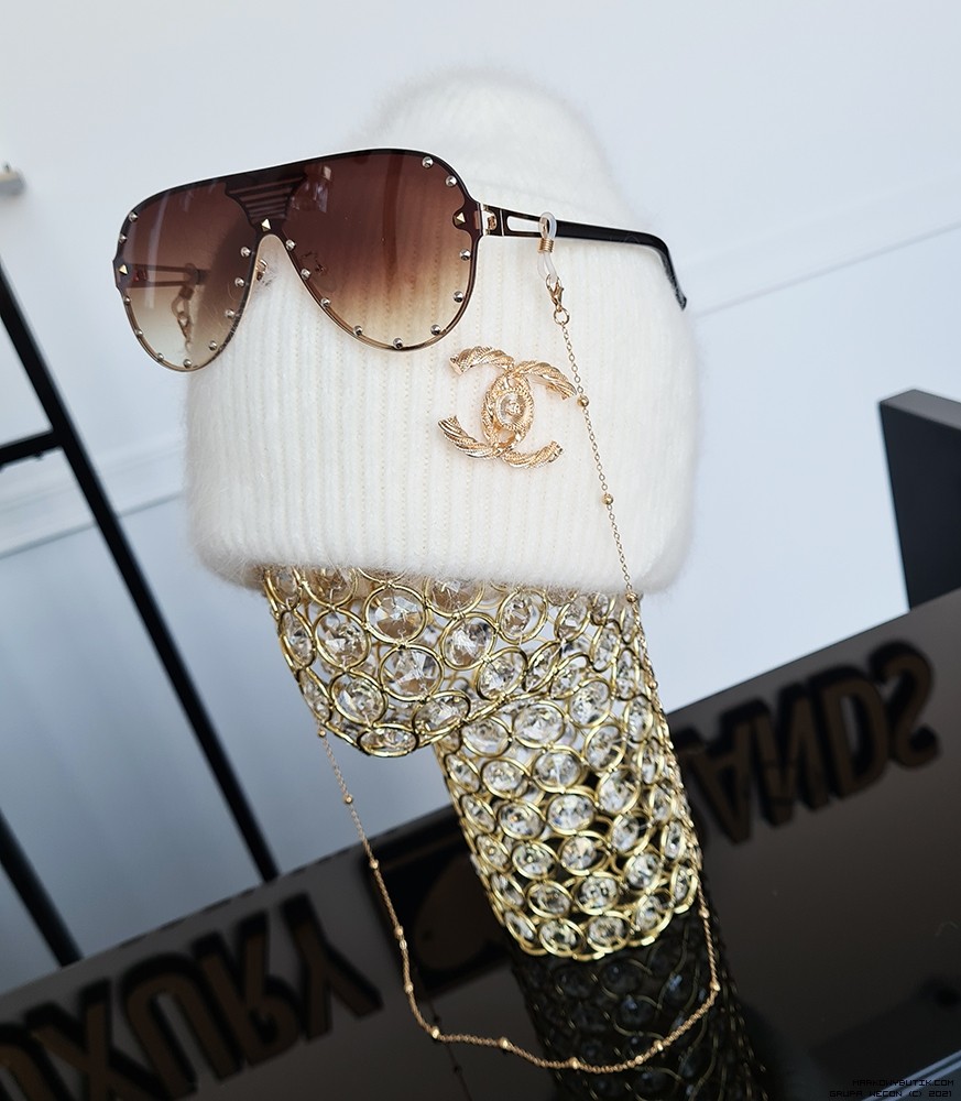 luxury brands accessoires transparentny zloto madeinitaly lancuchy nity