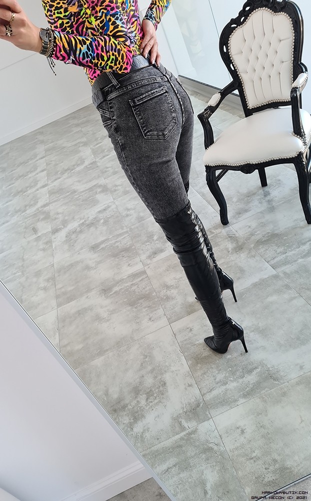 miss bonbon spodnie jeans madeineu madeinitaly srebro