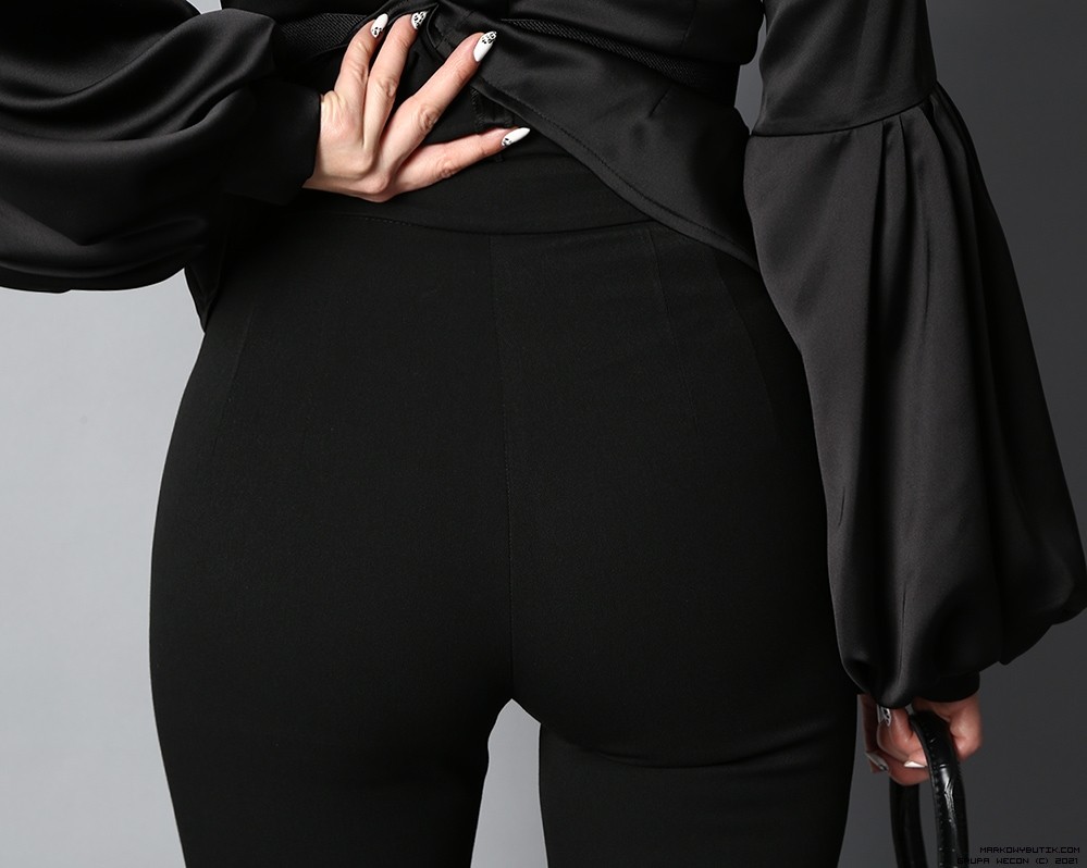 luxury brands pants/trousers modelujace elegancki elastyczne rozkloszowana madeineu