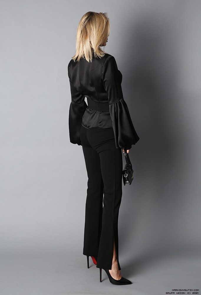 luxury brands брюки modelujace elegancki elastyczne rozkloszowana madeineu