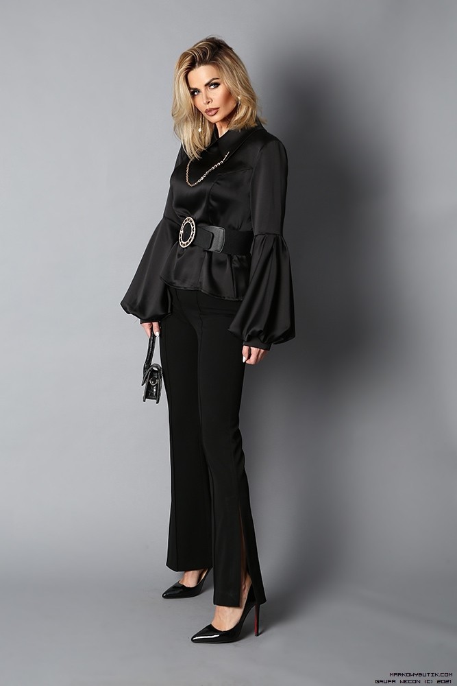 luxury brands spodnie modelujace elegancki elastyczne rozkloszowana madeineu