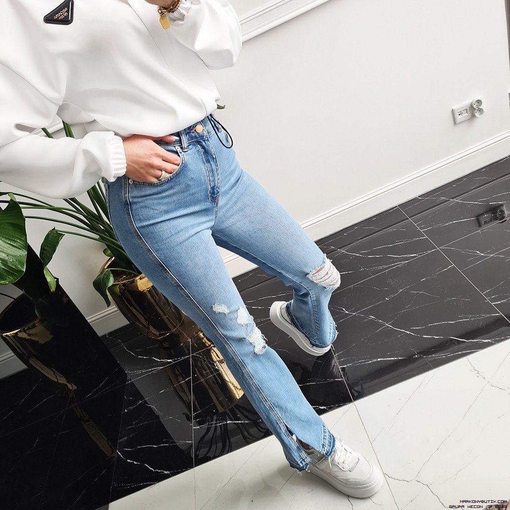 madisson брюки dopasowane jeans elastyczne vintage madeineu srebro zloto
