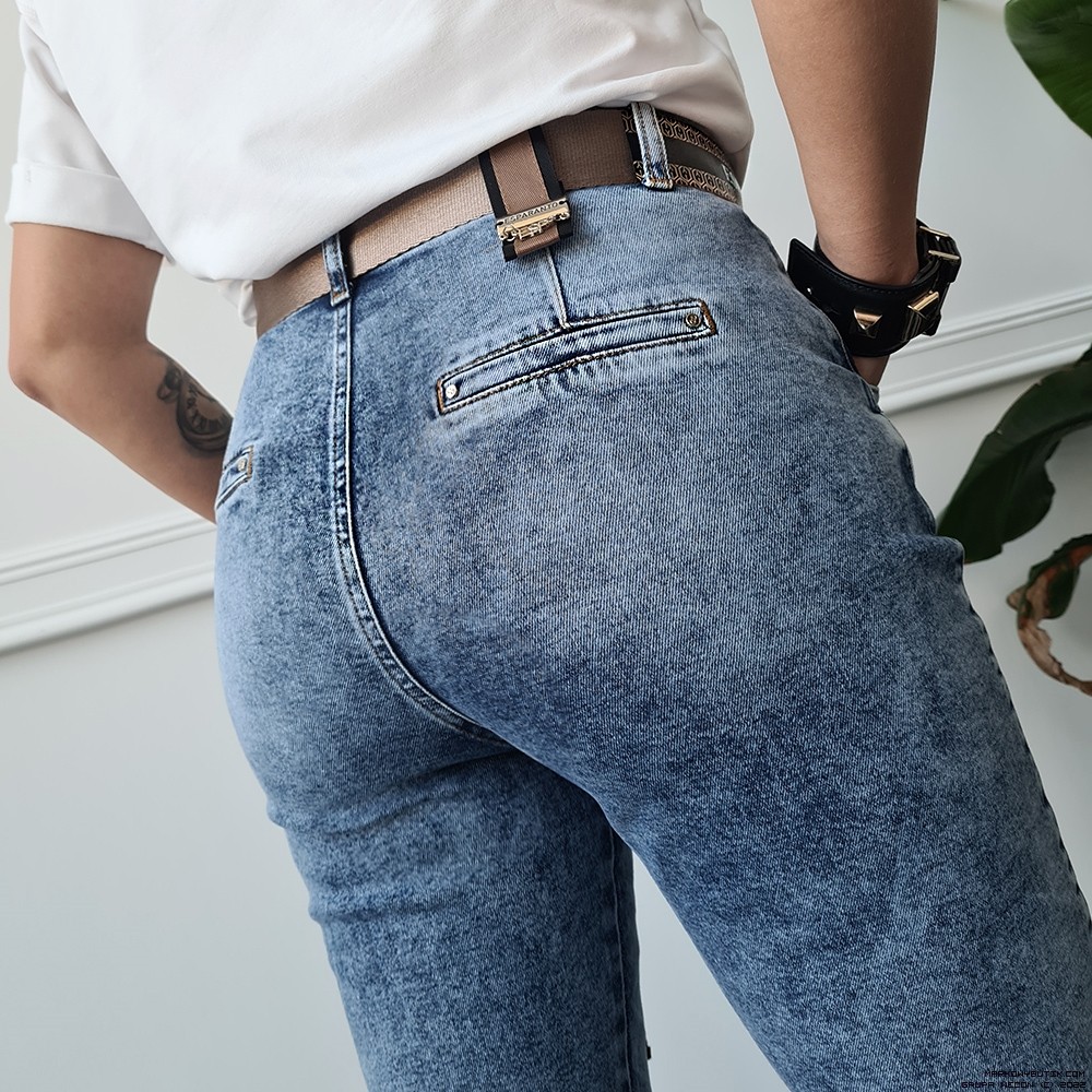 esparanto брюки jeans elastyczne zdobienia pasek madeineu srebro