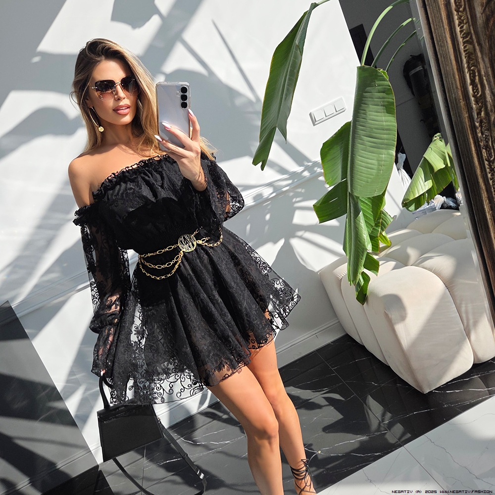 negativ dresses swobodne modelujace hiszpanka delikatny zdobienia drapieznyprint madeinpoland premiummoda