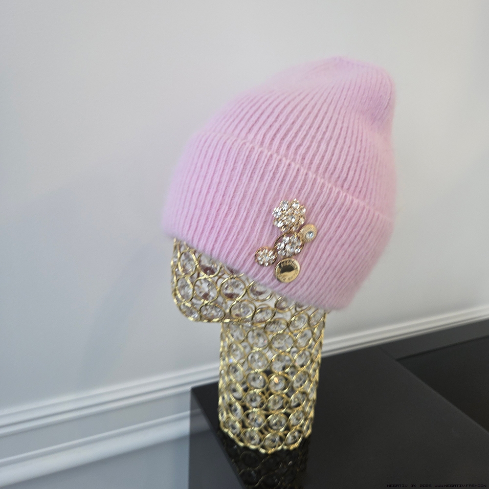 negativ czapki welna dopasowane kaszmir