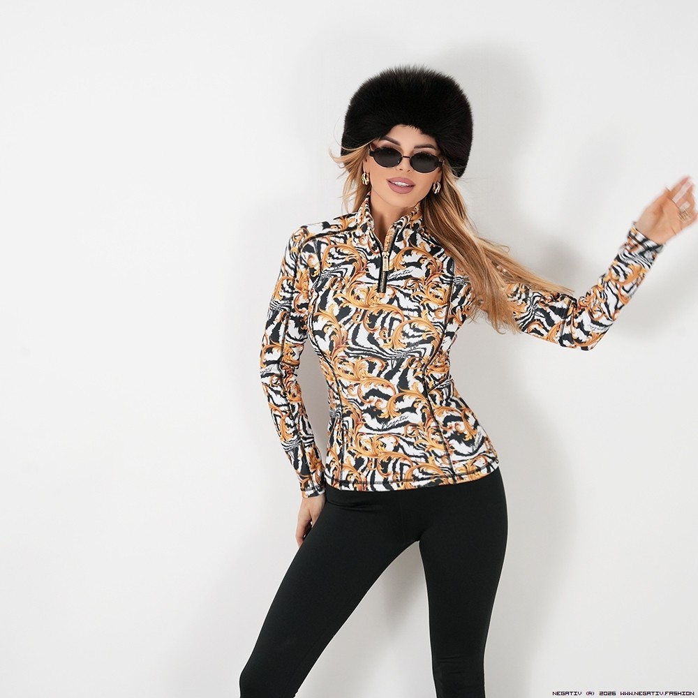 negativ bluzki dopasowane modelujace wysokatalia elastyczne zdobienia blaszka madeinpoland premiummoda zloto haft suwaki