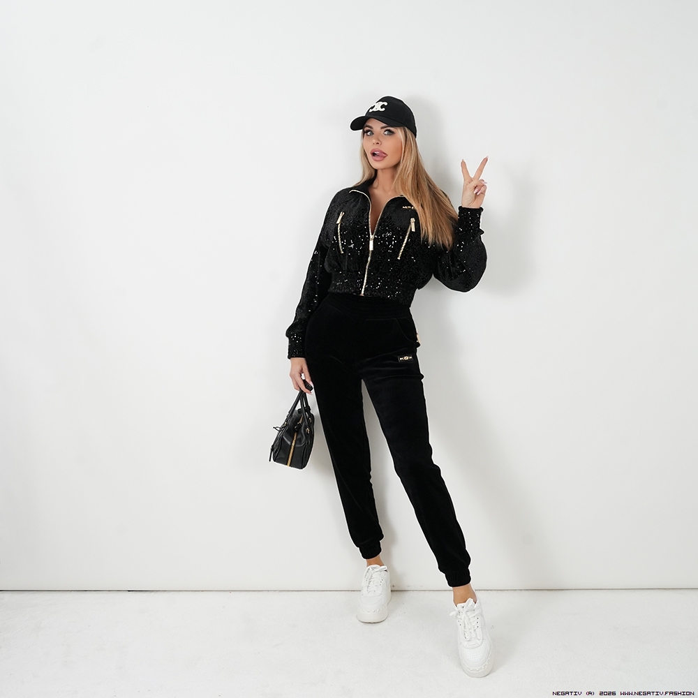 negativ spodnie swobodne bawelna kaptur zdobienia napisy madeinpoland premiummoda