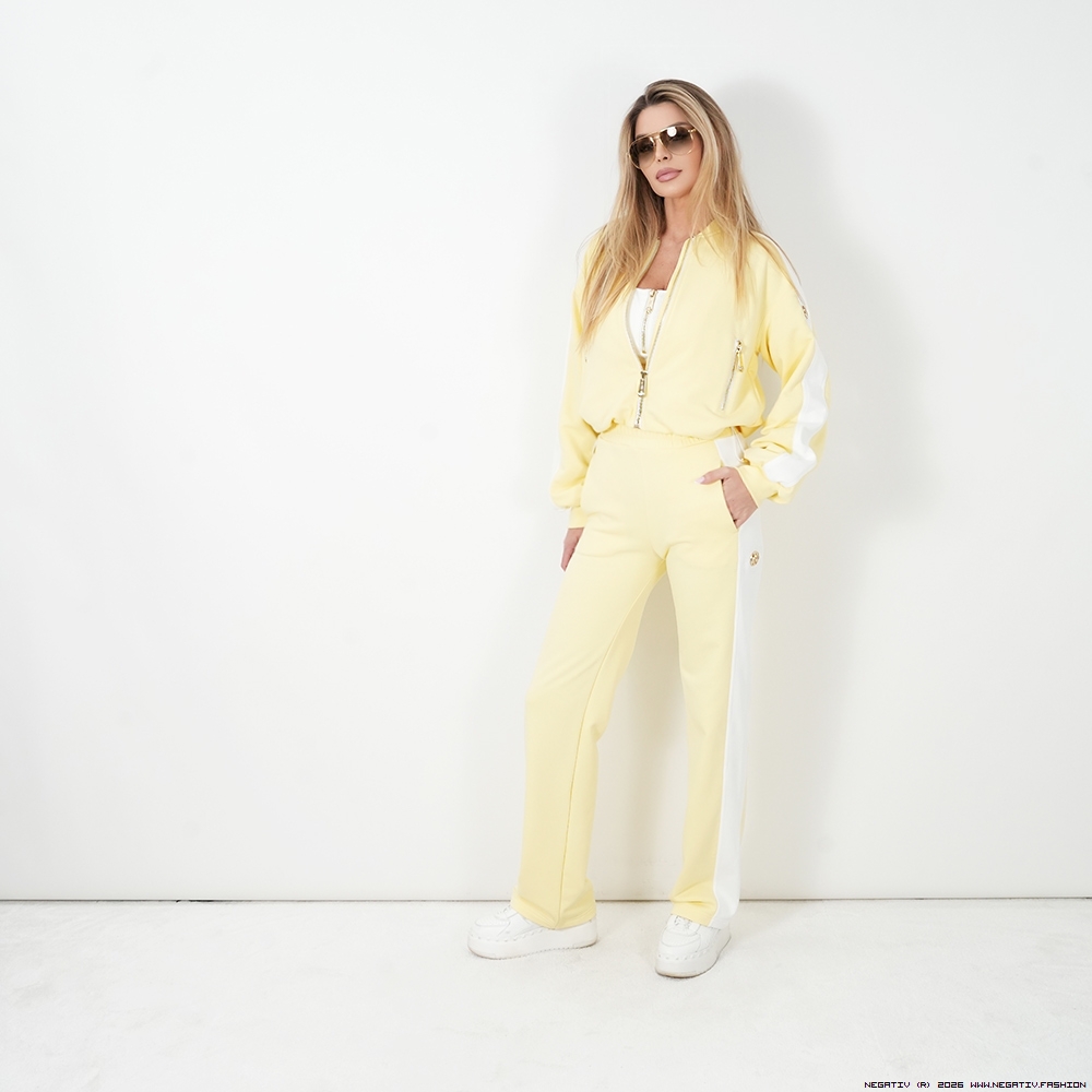 negativ kalhoty swobodne bawelna kaptur zdobienia napisy madeinpoland premiummoda