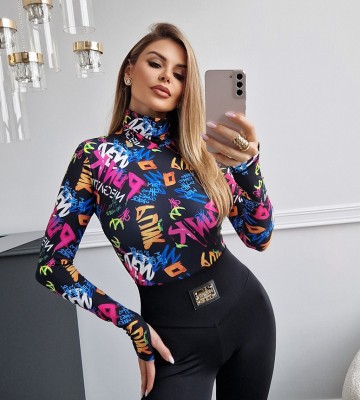 NEGATIV ** Body Modelujące Z Golfem i Mitenkami PUNK! dopasowane dzianina zdobienia suwaki madeinpoland premiummoda zloto