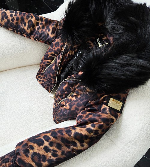 NEGATIV ** Kurtka Z Kapturem Ocieplona Bomber LAPERLA dzianina ortalion sciagacze matowe blyszczace kaptur dlugirekaw zdobienia suwaki madeinpoland premiummoda zloto