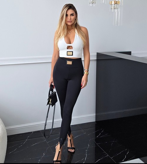 NEGATIV ** Modelujące Legginsy z Paskami na Stopę+ Przeszycia dopasowane modelujace wysokatalia elastyczne zdobienia blaszka madeinpoland premiummoda zloto haft suwaki