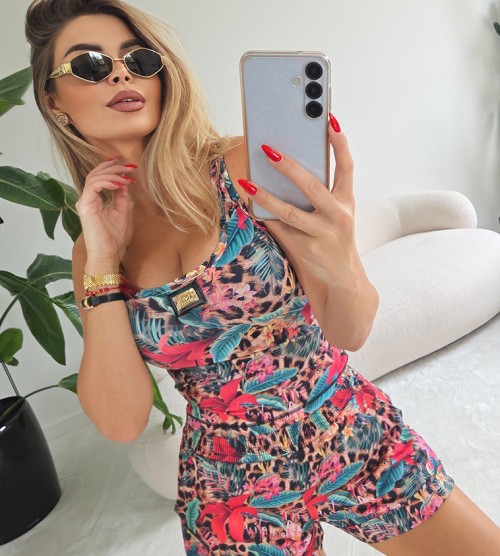 NEGATIV ** Top na Ramiączka z Lamówką+ Logo SYCILY dopasowane dzianina zdobienia suwaki madeinpoland premiummoda zloto