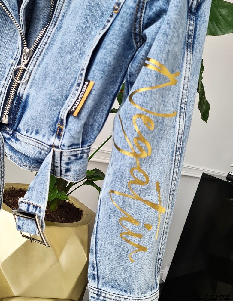 negativ jacken jeans haft dekatyzowane dlugirekaw vintage madeinpoland premiummoda cekiny krysztaly zdobienia