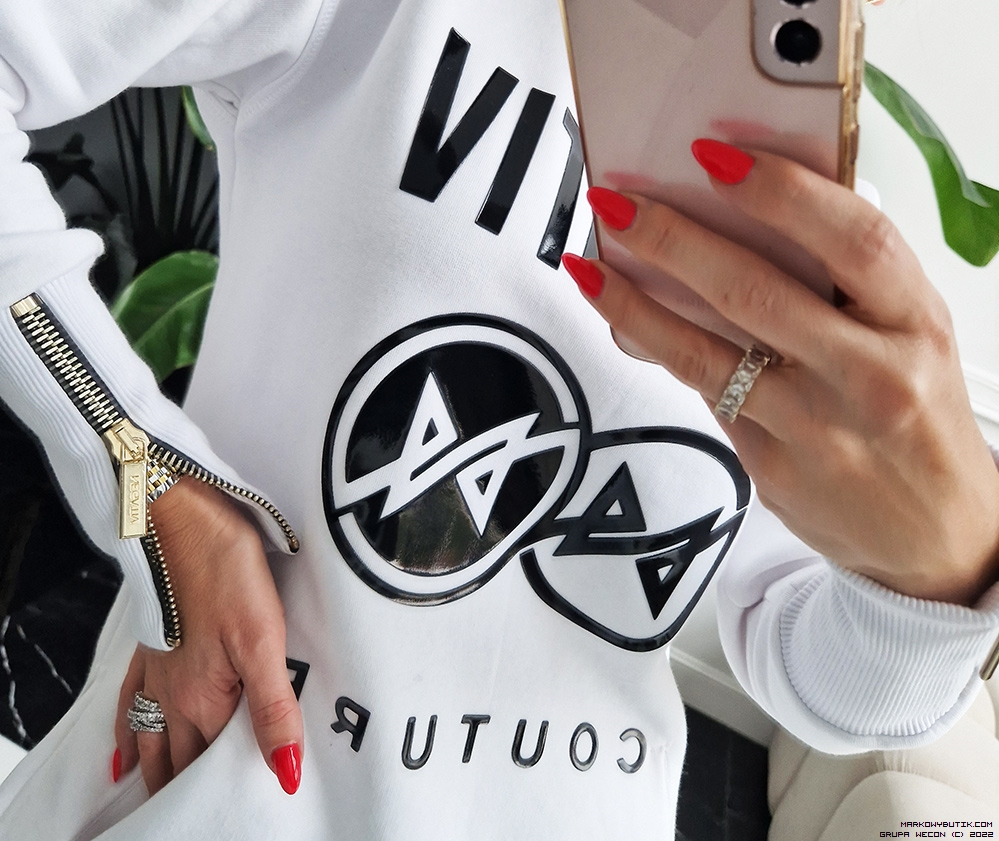 negativ sweatshirts swobodne bawelna kaptur zdobienia napisy madeinpoland premiummoda nity