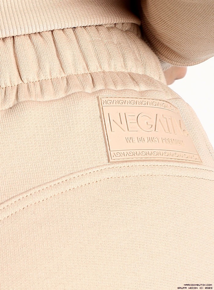 negativ pants/trousers swobodne bawelna kaptur zdobienia napisy madeinpoland premiummoda