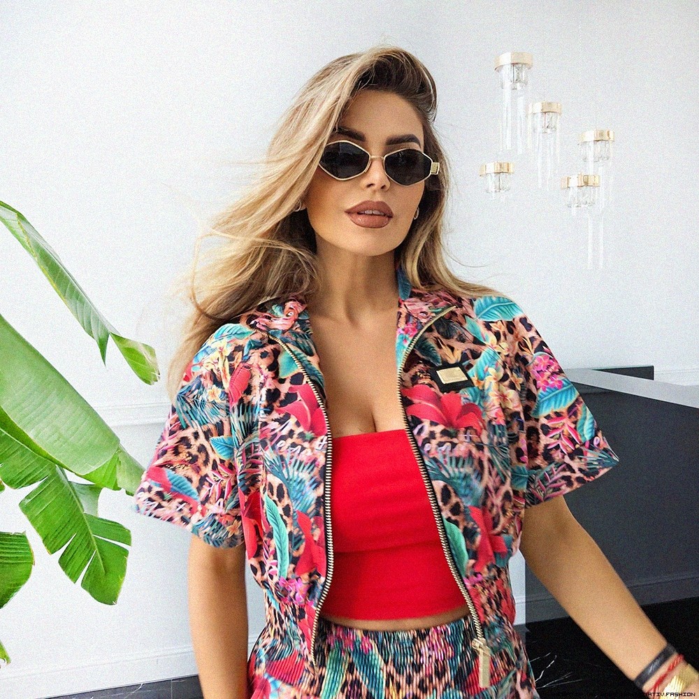 negativ bluzy dzianina sciagacze elastyczne lancuchy madeinpoland premiummoda zloto