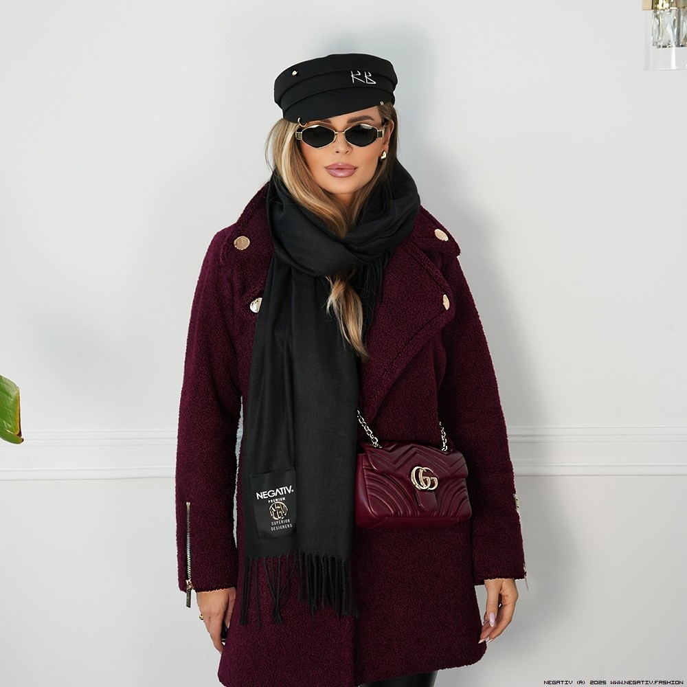 negativ kurtki swobodne kolnierzyk dlugirekaw madeinpoland premiummoda zloto