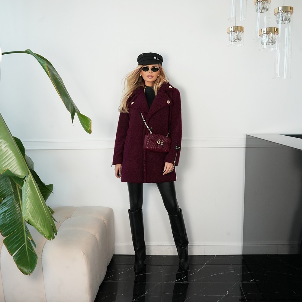 negativ kurtki swobodne kolnierzyk dlugirekaw madeinpoland premiummoda zloto