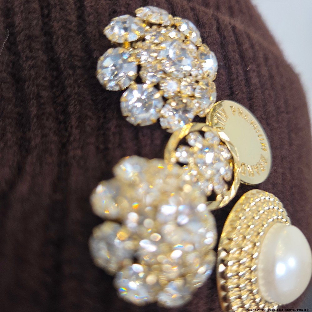 negativ czapki welna dopasowane kaszmir