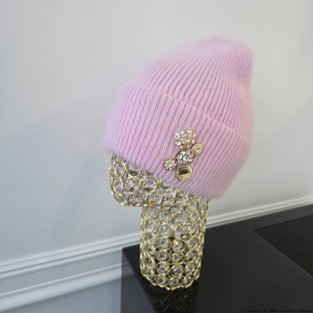 negativ czapki welna dopasowane kaszmir