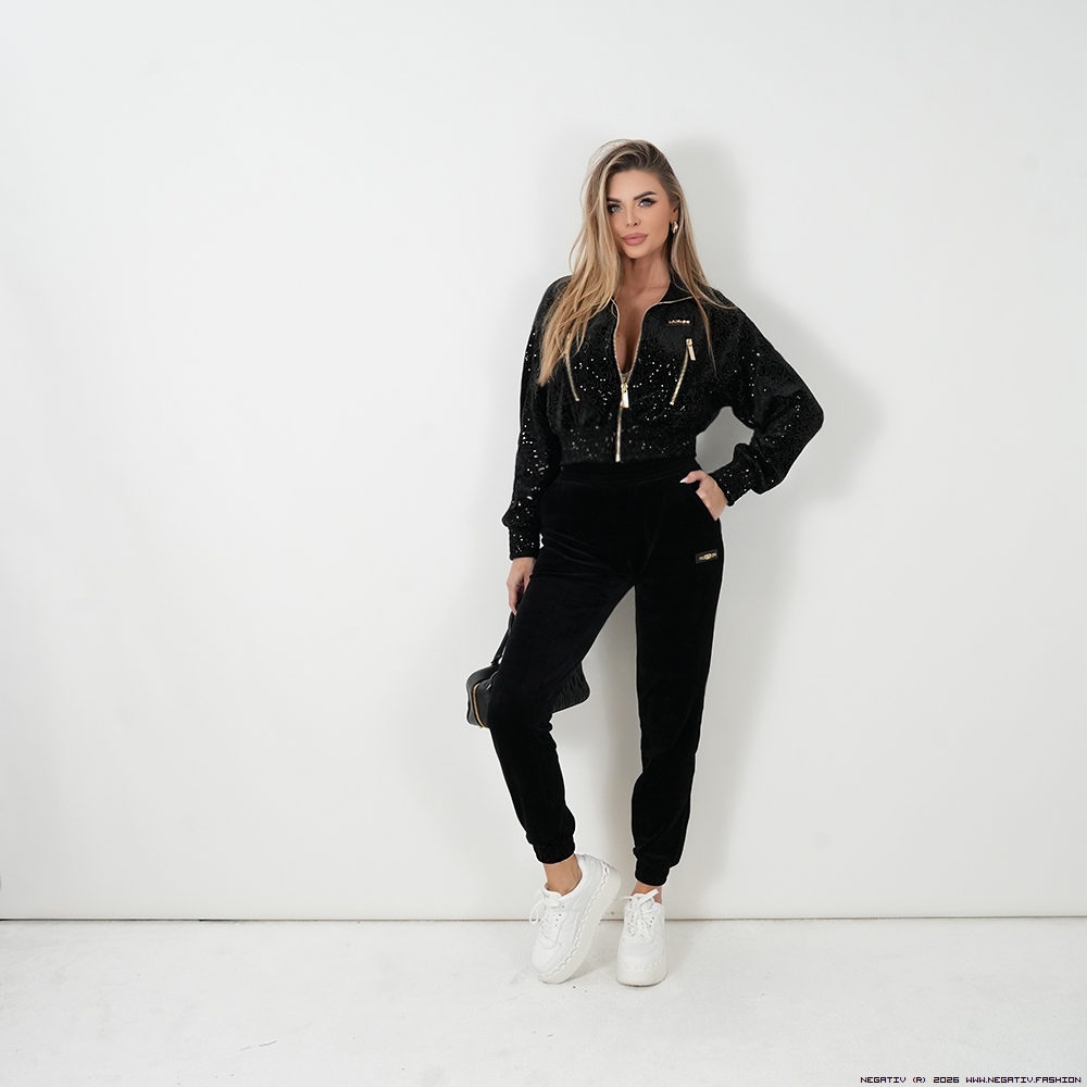 negativ spodnie swobodne bawelna kaptur zdobienia napisy madeinpoland premiummoda