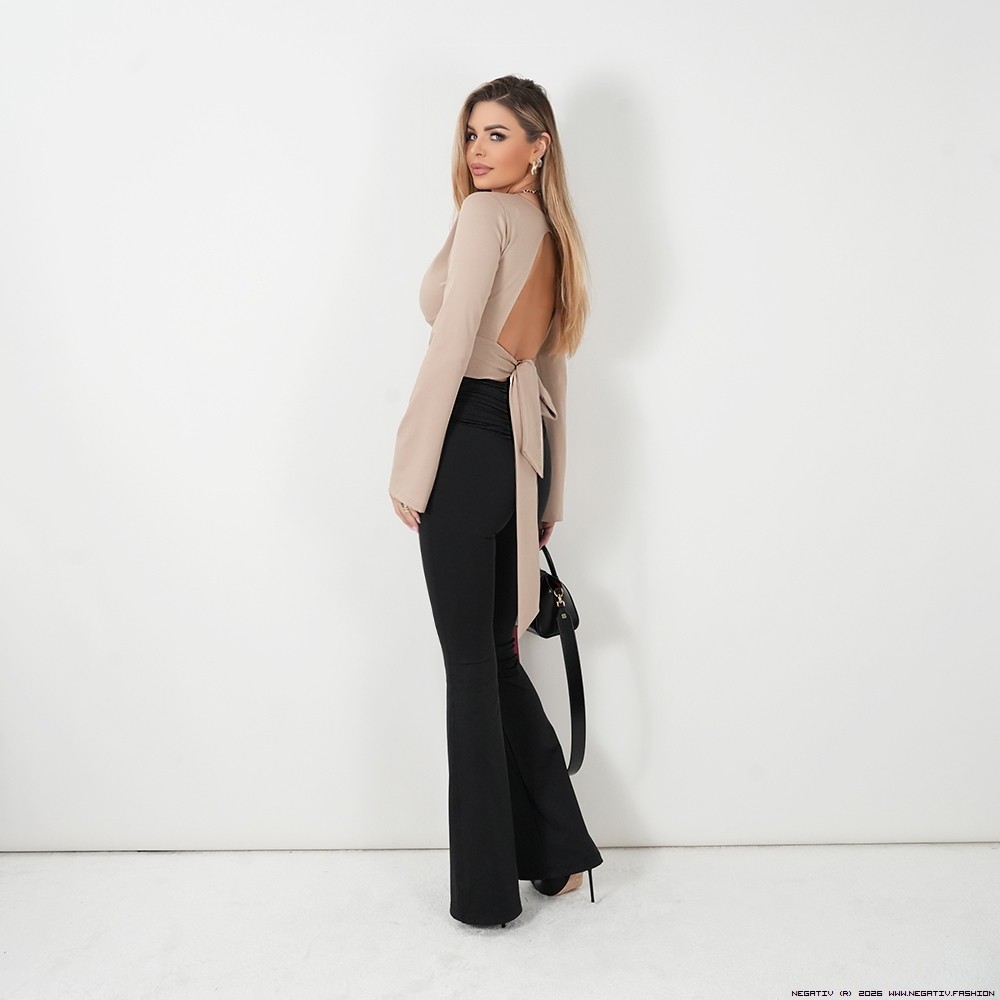 negativ блузки dopasowane dzianina zdobienia suwaki madeinpoland premiummoda zloto