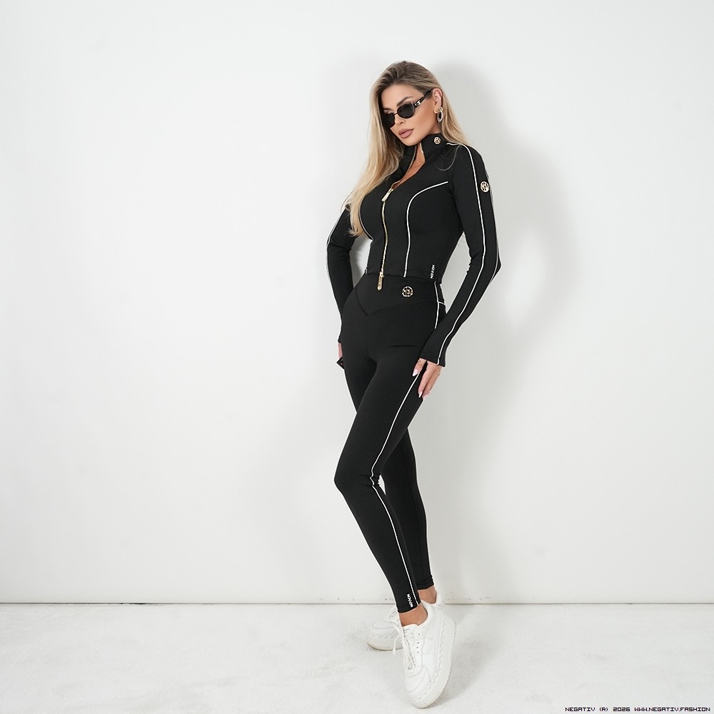 negativ bluzki dopasowane modelujace nyx lampasy elastyczne stojka dlugirekaw blaszka madeinpoland premiummoda zloto