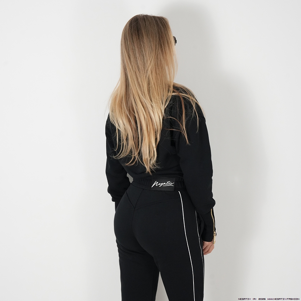 negativ hose bawelna wysokatalia lampasy sciagacze madeinpoland premiummoda zloto