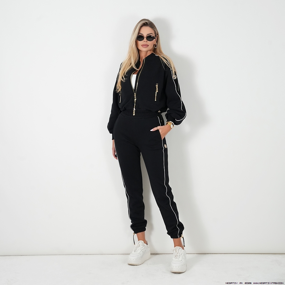 negativ hose bawelna wysokatalia lampasy sciagacze madeinpoland premiummoda zloto