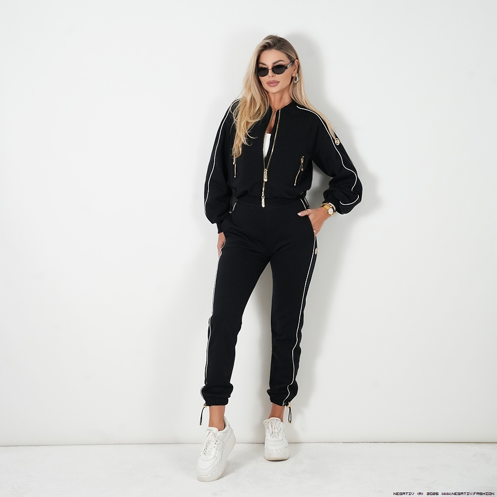 negativ hose bawelna wysokatalia lampasy sciagacze madeinpoland premiummoda zloto