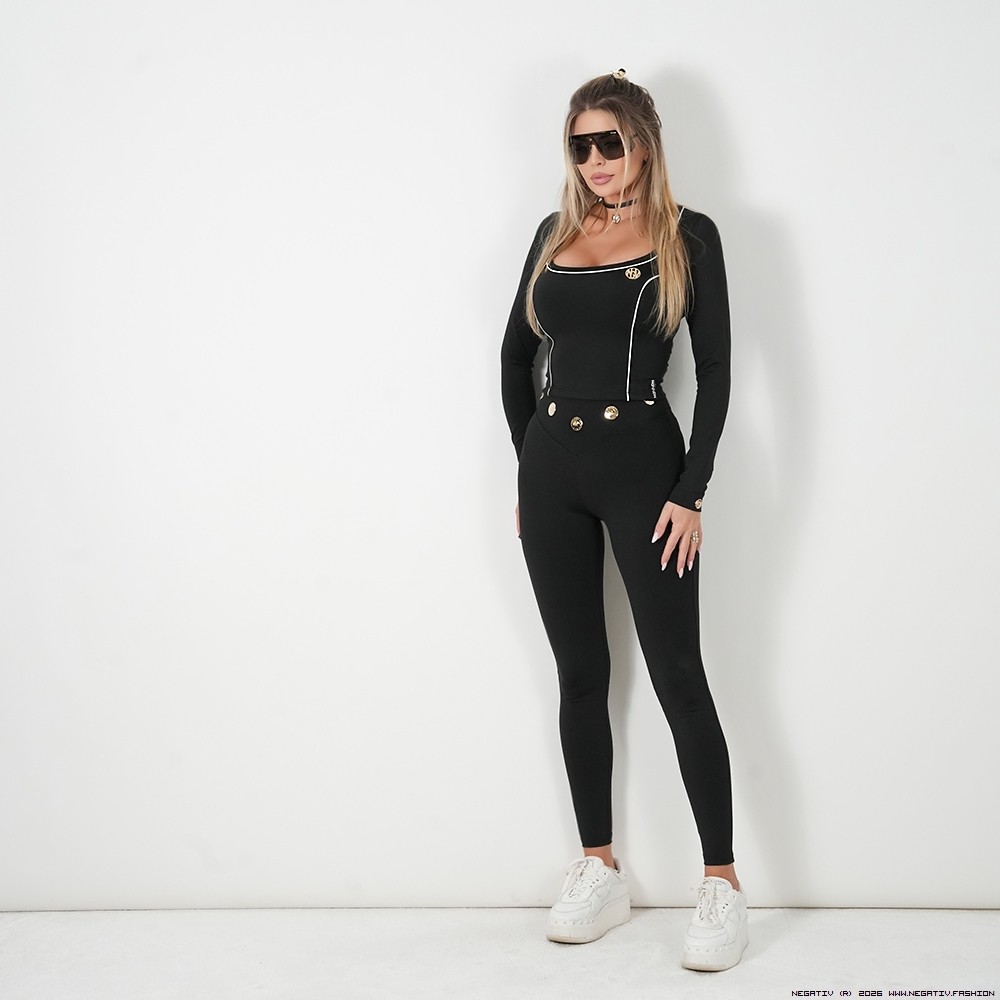 negativ spodnie nyx dopasowane blaszka madeinpoland lampasy wysokatalia modelujace zloto premiummoda