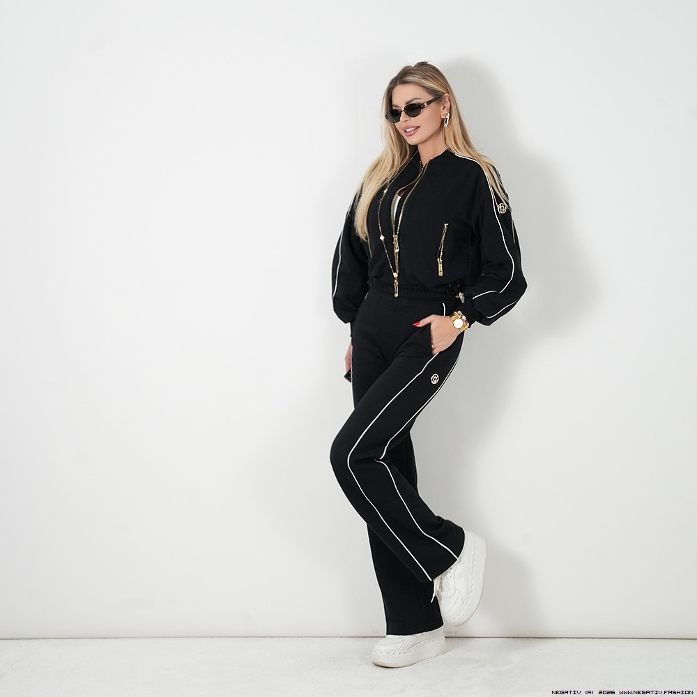negativ spodnie swobodne bawelna kaptur zdobienia napisy madeinpoland premiummoda