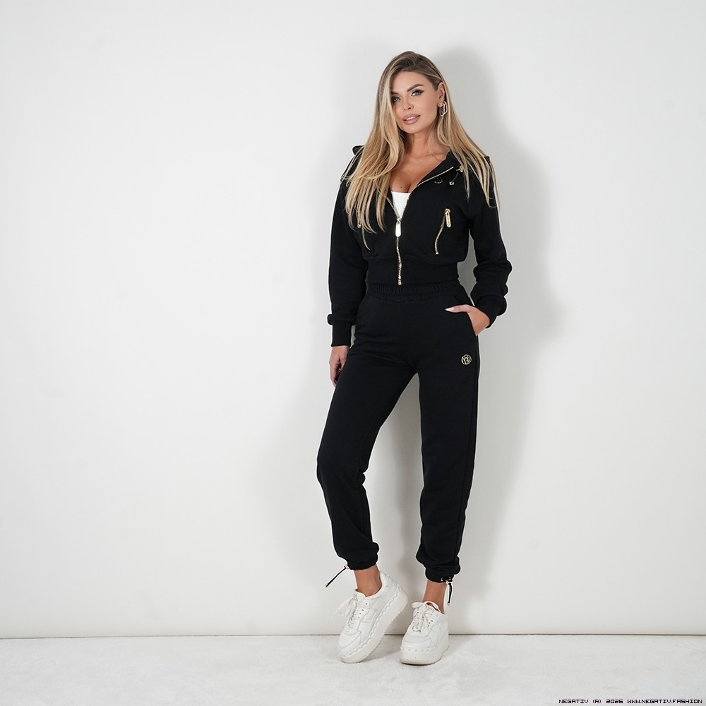 negativ spodnie swobodne bawelna kaptur zdobienia napisy madeinpoland premiummoda