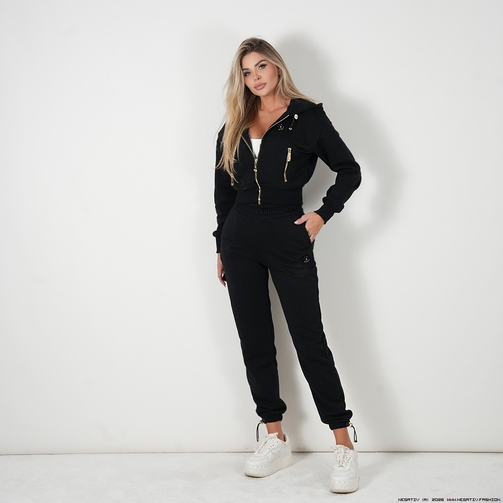 negativ spodnie swobodne bawelna kaptur zdobienia napisy madeinpoland premiummoda