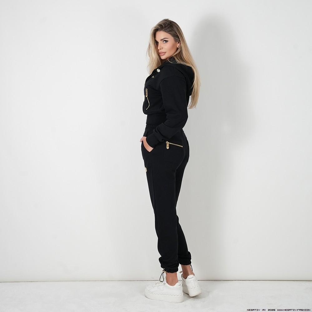 negativ spodnie swobodne bawelna kaptur zdobienia napisy madeinpoland premiummoda