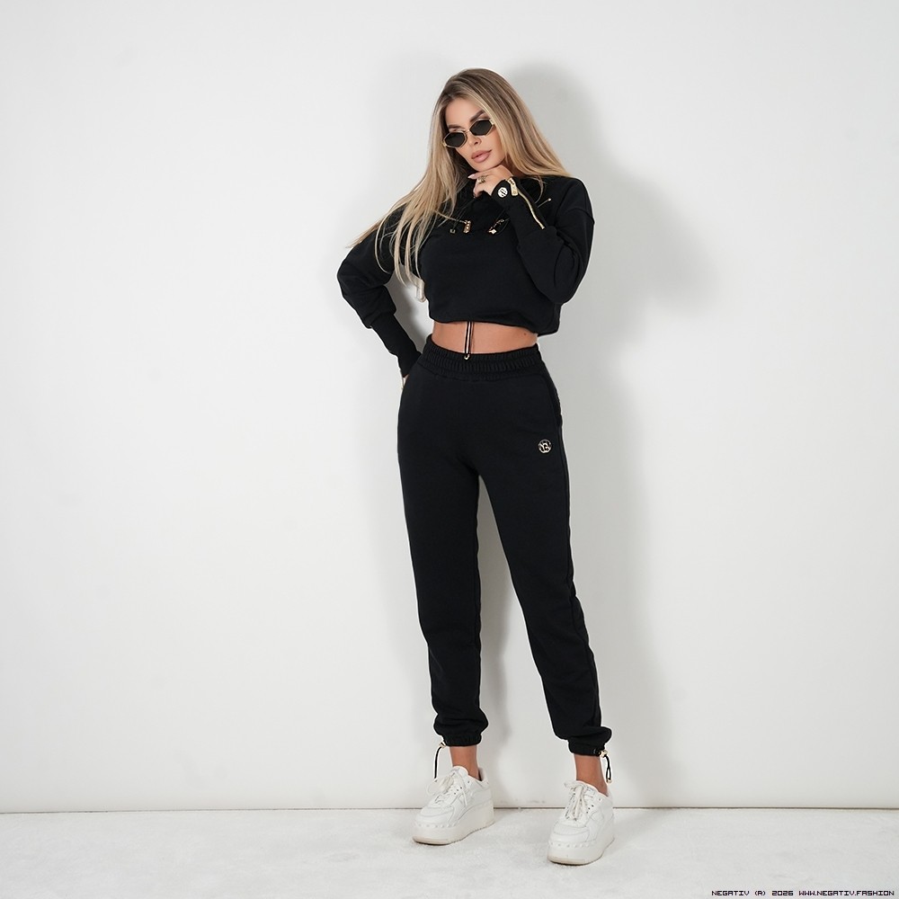 negativ bluzy swobodne bawelna kaptur zdobienia napisy madeinpoland premiummoda suwaki