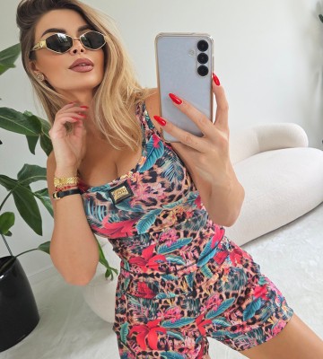 NEGATIV ** Top na Ramiączka z Lamówką+ Logo SYCILY dopasowane dzianina zdobienia suwaki madeinpoland premiummoda zloto