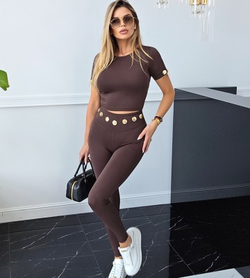 NEGATIV ** Crop Top Basic, Rękawy z Suwakami+ Napy dopasowane dzianina zdobienia suwaki madeinpoland premiummoda zloto