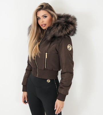 NEGATIV ** Kurtka w Systemie Flex3 z Obszyciem XXL Lis. dzianina ortalion sciagacze matowe blyszczace kaptur dlugirekaw zdobienia suwaki madeinpoland premiummoda zloto