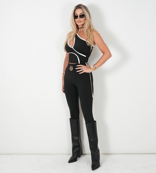 NEGATIV ** Modelujące ANTYCELLULIT NYX Legginsy Złote Suwaki dopasowane dzianina zdobienia suwaki madeinpoland premiummoda zloto nyx