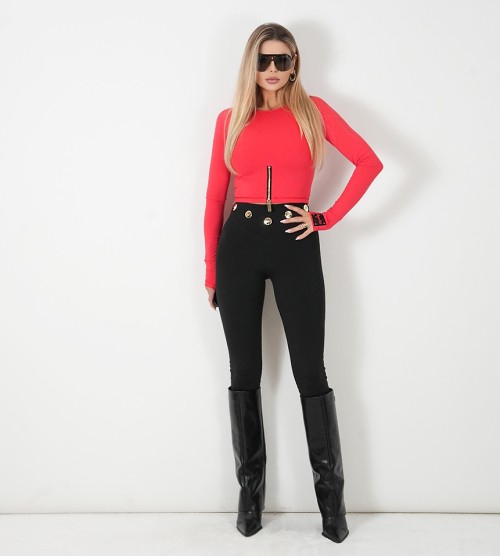NEGATIV ** Legginsy ANTYCELLULIT NYX Karczek, Złote Napy nyx dopasowane blaszka madeinpoland lampasy wysokatalia modelujace zloto premiummoda